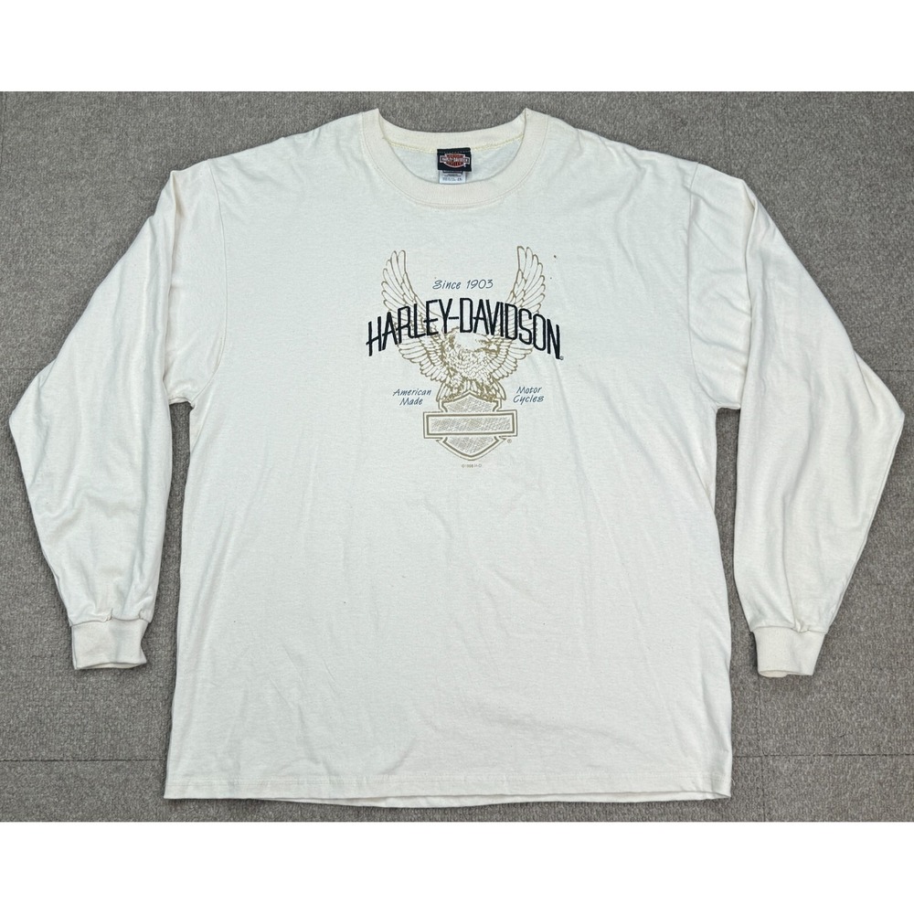 Harley Davidson‎ San Diego 1998 Vtg Made In USA Embroidered T-Shirt Size 2X